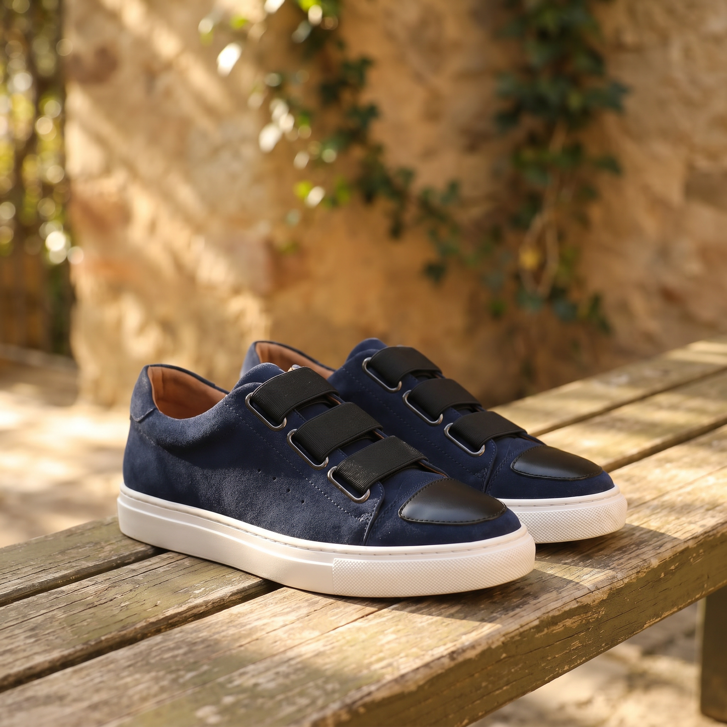 Renzo Suede Cap-Toe Sneakers