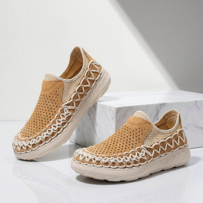 Renato Braided Suede Loafers