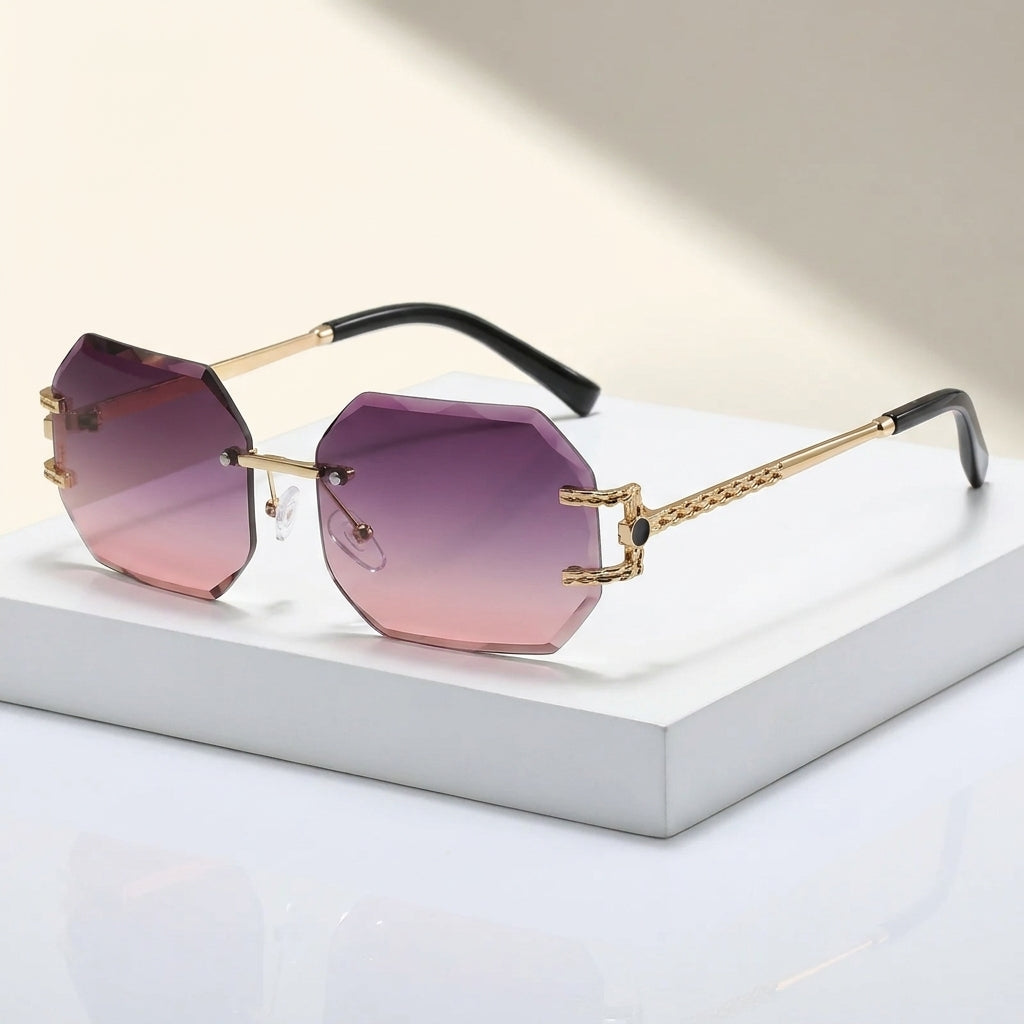 Tiziano Diamond-Cut Sunglasses