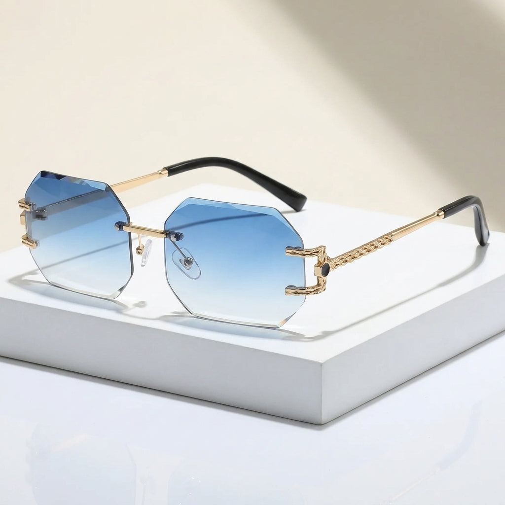 Tiziano Diamond-Cut Sunglasses